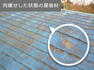 健康な状態の屋根材