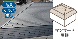 マンサード屋根
