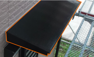 庇(霧除け) : ひさし(きりよけ)